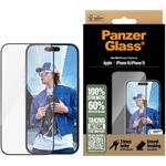 PanzerGlass, Tvrdené sklo UWF s aplikátorom pre iPhone 16/15, čierna