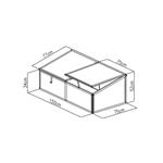 Parenisko G21 GA11 - 150 x 75 x 52 cm