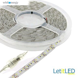 Pásik LED Whitenergy vodotesný 5m studená biela 5500-6500K/ LED 120ks/