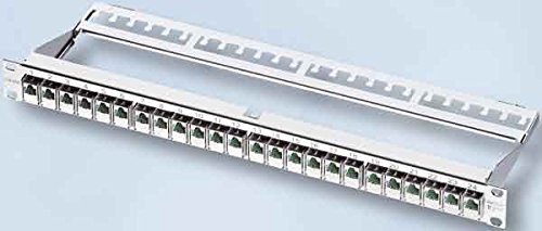 Patch panel 24p. CAT.6 1U, FTP, 19" Corning