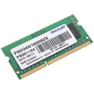 Patriot 4GB, 1600MHz, DDR3, SODIMM