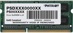 Patriot 4GB DDR3-1600 MHz, 1,35V SO-DIMM