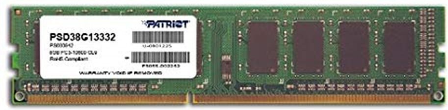 Patriot PSD38G13332, 8GB, 1333 MHz, DDR3