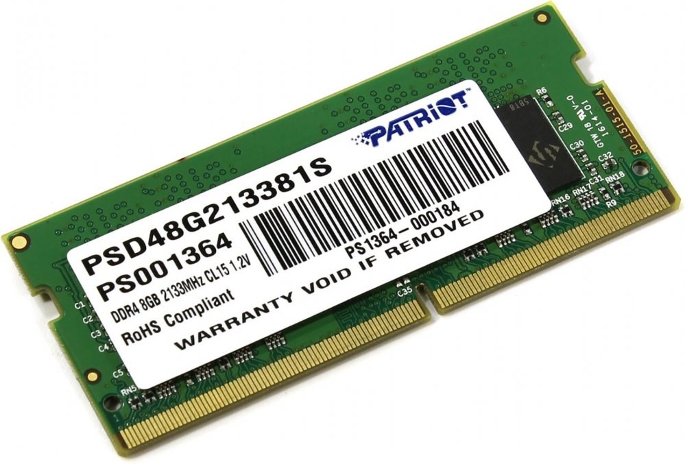 Patriot RAM, DDR4, 8GB, 2133MHz, SO-DIMM