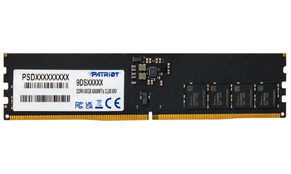 PATRIOT Signature 16GB DDR5 6400MT/s / CUDIMM / CL52 / 1,1V /