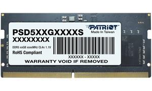 PATRIOT Signature Line 12GB DDR5 5600MT/s / SO-DIMM / CL46 / 1,1V