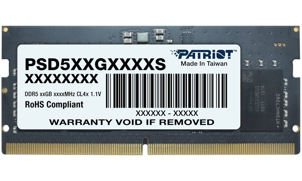 PATRIOT Signature Line 16GB DDR5 5600MT/s / SO-DIMM / CL46 / 1,1V