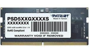 PATRIOT Signature Line 8GB DDR5 5600MT/s / SO-DIMM / CL46 / 1,1V