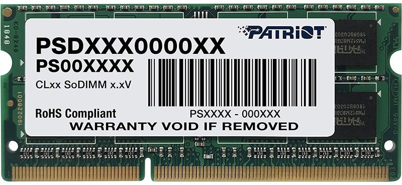 Patriot Ultrabook Line, 4GB, 1600MHz, DDR3