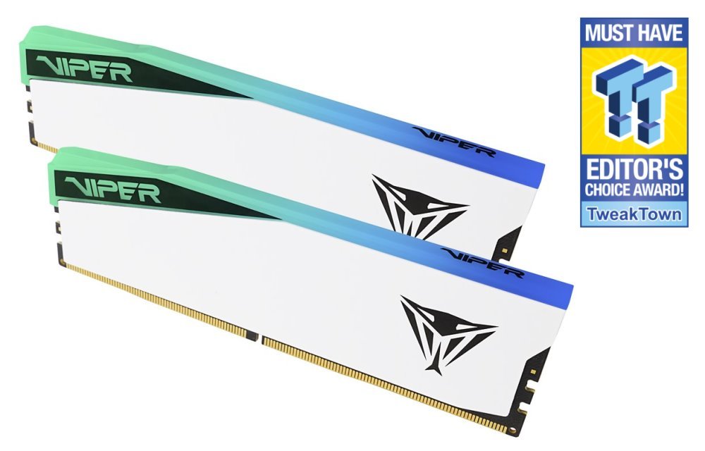 PATRIOT VIPER ELITE 5 WHITE RGB 32GB DDR5 7000MT/s / DIMM / CL38 / Kit 2x 16GB