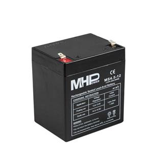 Pb akumulátor MHPower VRLA AGM 12V/4,5Ah, MS4.5-12