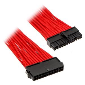Phanteks 24-pin ATX Extension, predlžovací opletený kábel, 50 cm, červený