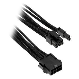 Phanteks 6+2-pin PCIe, predlžovací opletený kábel, 50 cm, čierny