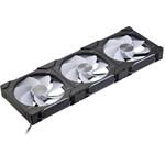 PHANTEKS D30 PWM Reverse Airflow, D-RGB, 3 Pack - 140mm, čierna