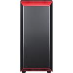 PHANTEKS Eclipse P300 Midi-Tower, temperované sklo, čierna/červená