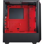 PHANTEKS Eclipse P300 Midi-Tower, temperované sklo, čierna/červená