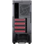 PHANTEKS Eclipse P300 Midi-Tower, temperované sklo, čierna/červená