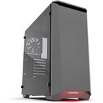 Phanteks Eclipse P400, Midi Tower, temperované sklo, čierno-červená