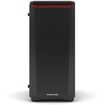 Phanteks Eclipse P400S, Midi Tower, temperované sklo, čierno-červená