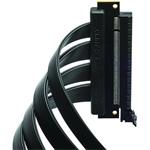 Phanteks (PH-CBRS4.0_FL15) 150mm Flat Line PCI-E gen4.0 x16 Rise Cable, 90 Degree Adapter, Black