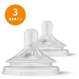 Philips AVENT, Cumlík Natural Response SCY963/02, 3 pomalý prietok 1m+, 2 ks