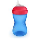 Philips AVENT, Hrnček s mäkkým náustkom SCF802/01, 300 ml, 9 m+, modrá