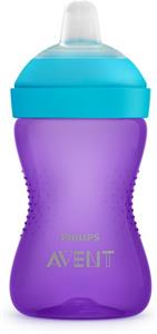 Philips AVENT, Hrnček s mäkkým náustkom SCF802/02, 300 ml, 9 m+, fialová