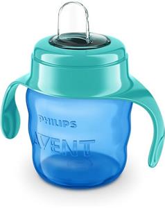Philips AVENT, Hrnček s náustkom a držadlami Classic SCF551/05, 200 ml, 6 m+, modrá