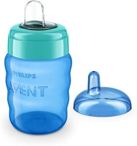 Philips AVENT, Hrnček s náustkom Classic SCF553/05, 260 ml, 9 m+, modrá