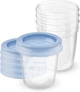 Philips AVENT, Set pohárikov na uskladnenie materského mlieka SCF619/05, 5x 180ml