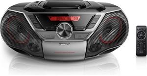 Philips AZ700T/12, rádio s CD/MP3/USB, čierno-sivé