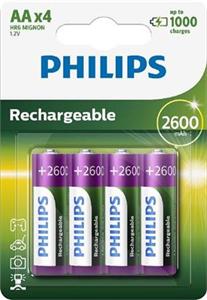 Philips batéria AA nabíjacia, 4ks