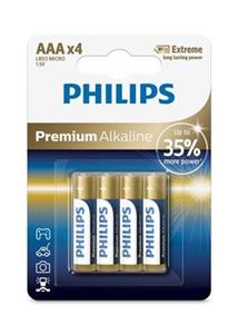 Philips batéria AAA alkalická, 4ks