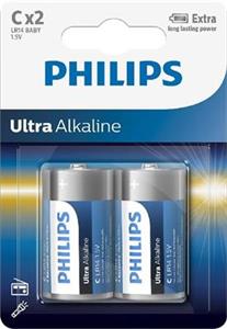 Philips batéria C alkalická, 2x