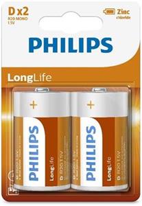 Philips batéria LongLife D, 2ks