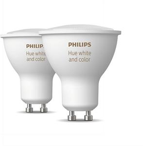 Philips Hue White and Color Ambience, 2x žiarovka, 5.7W, GU10