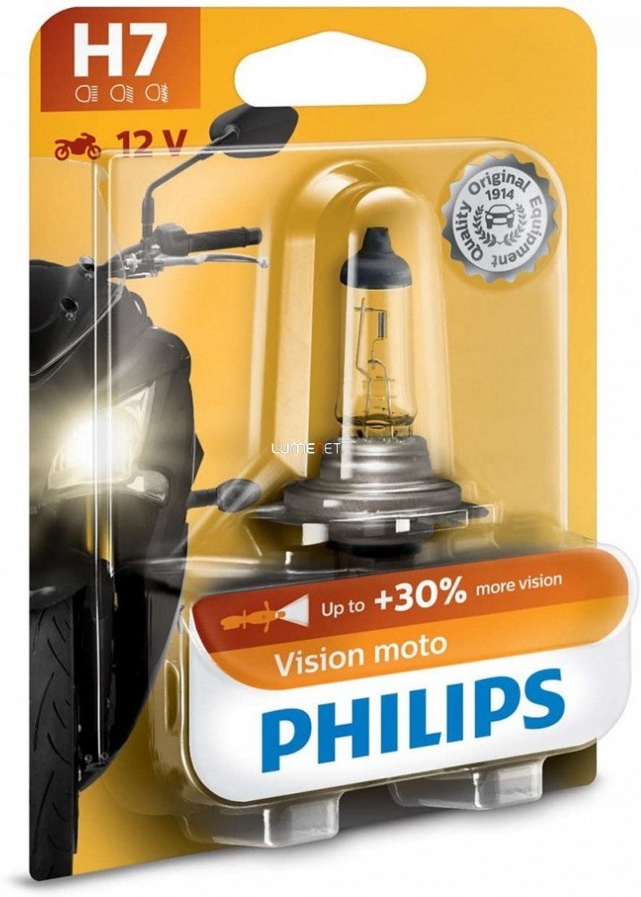 Philips MotoVision 12972PRBW +30% H7 blister