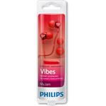 Philips SHE3705RD/00, slúchadlá, červené