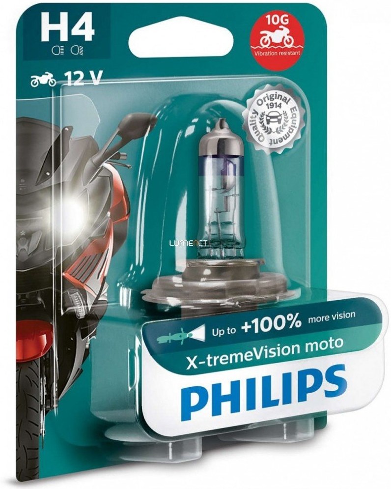 Philips X-tremeVision moto 12342XVBW H4 blister
