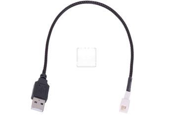 Phobya adaptor USB external to 3-Pin fan 30cm - black