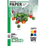 Photo paper ColorWay premium satin 260g/m2, 10x15, 20pc. (PS2600204R)