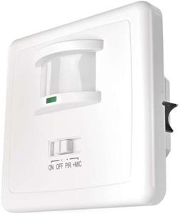 PIR senzor (pohybové čidlo) IP20 1200W, biela