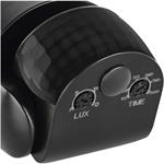 PIR senzor (pohybové čidlo) IP65 1200W, čierna