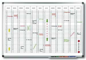 Plánovacia tabula ročná PREMIUM vertikálna 60x90 cm