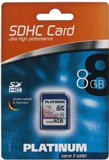 PLATINUM 8GB SDHC Card Class 10