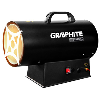 Plynový ohrievač Graphite 58GE101, 3000W, pro vyhřívání podlah a prostor skladů a stavenišť, DOPREDAJ