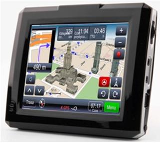 PNA GoClever 3535CE, GPS navigace 3,5", 2GB, 3D budovy, mapy centrální