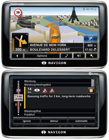 PNA NAVIGON 6350 Live, GPS navigace, LCD 4,3", TMC, BT, mapy Evropy