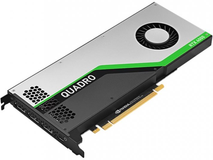 PNY NVIDIA Quadro RTX 4000, 8GB GDDR6 (256 Bit), 3xDP, VirtualLink