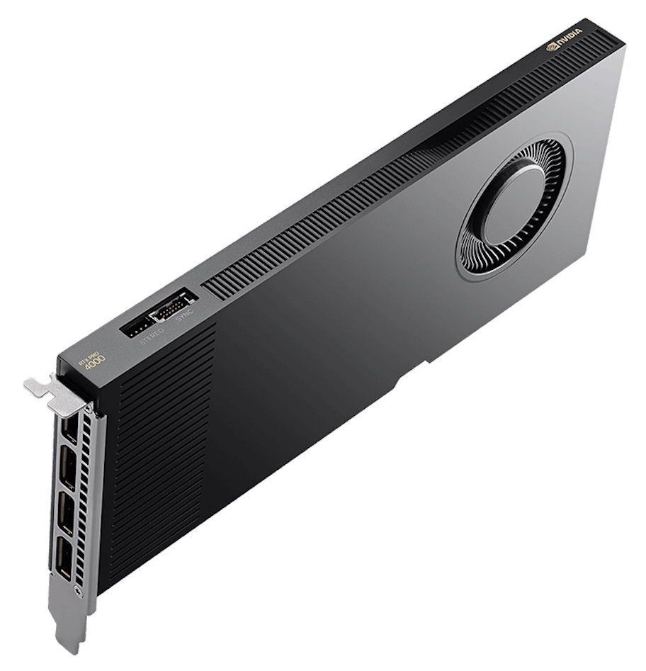 PNY NVIDIA RTX PRO 4000 Blackwell / PCI-E / 24GB GDDR7 ECC / 4x DP 2.1b / bulk